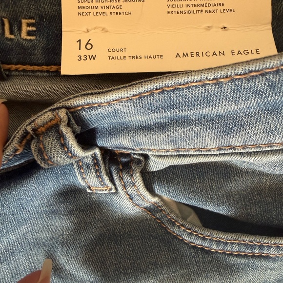 NEW American Eagle Outfitters Blue Skinny Jeans - Picture 3 of 4